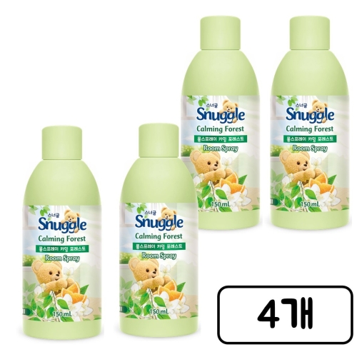 스너글 룸스프레이 카밍 포레스트 리필 150ml (4개)_이미지