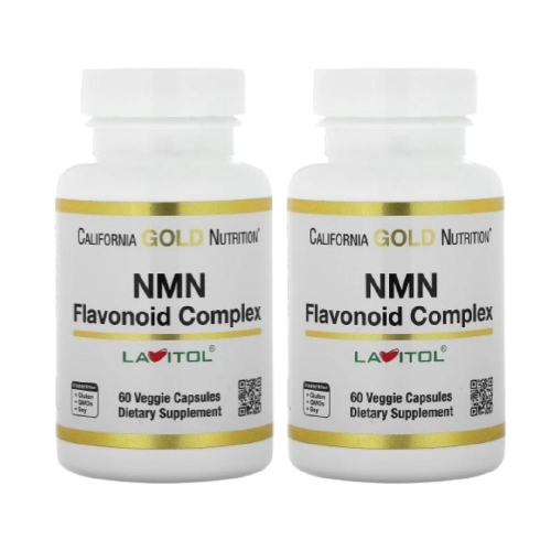 캘리포니아골드뉴트리션 NMN 플라보노이드 콤플렉스 60캡슐 (2개)_이미지
