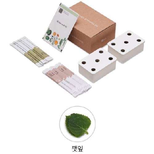 LG전자 틔운 미니 씨앗키트 패키지 향긋한 패키지 깻잎_이미지