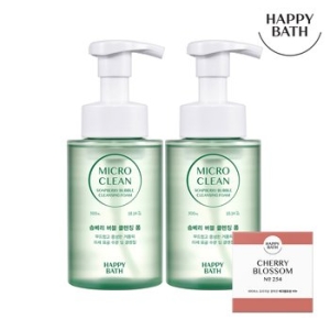 해피바스 마이크로 클린 솝베리 버블 클렌징폼 300ml (2개)_이미지