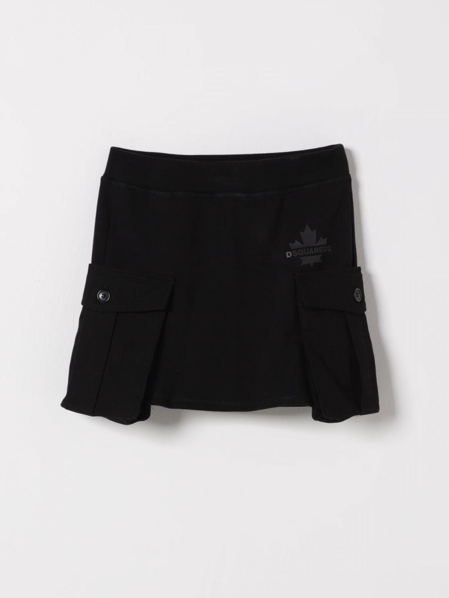 디스퀘어드2 Little Girls Skirt DQ3062D0AC6 Black DQ900_이미지