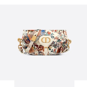 크리스찬디올 BOBBY EAST WEST 백 라떼 멀티 컬러 Jardin d Hiver 카빙 핸드 페인팅 송아지 가죽 M9327UTIU.._이미지