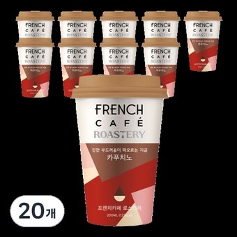 남양유업 <b>프렌치</b><b>카페</b> 로스터리 카푸치노 200ml 20개입