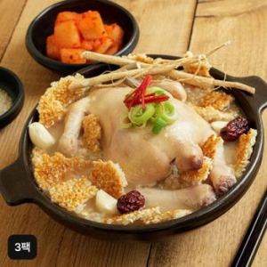 정마을 정말 사골 누룽지 삼계탕 1kg