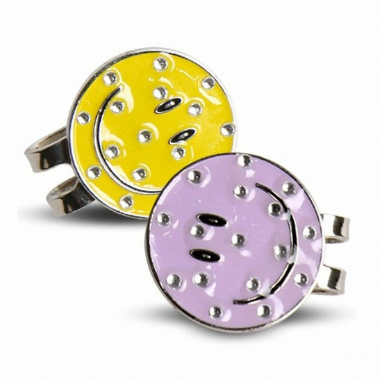 스마일 모양 디자인 골프 큐빅 볼마커