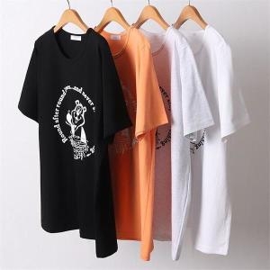 강물처럼 빅사이즈사랑해요 D466L105 굿베어라운드반팔티 BE 7016962