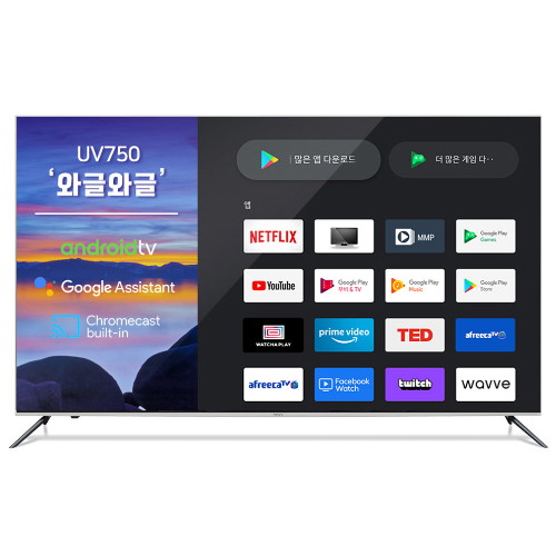 와사비망고 WM UV750 UHD 스마트TV AI 와글와글 (스탠드)