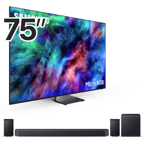 삼성전자 Micro RGB KMR75RH95AFXKR (스탠드+사운드바, HW-Q990F)_이미지