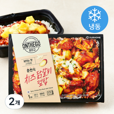 아워홈 온더고 춘천식 치즈 닭갈비덮밥 290g (2개)_이미지