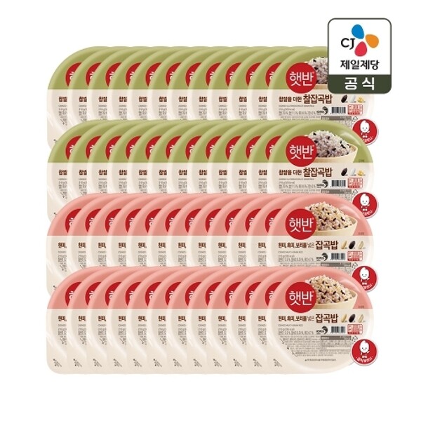 CJ제일제당 햇반 찰잡곡밥 210g 24개 + 잡곡밥 210g 24개_이미지