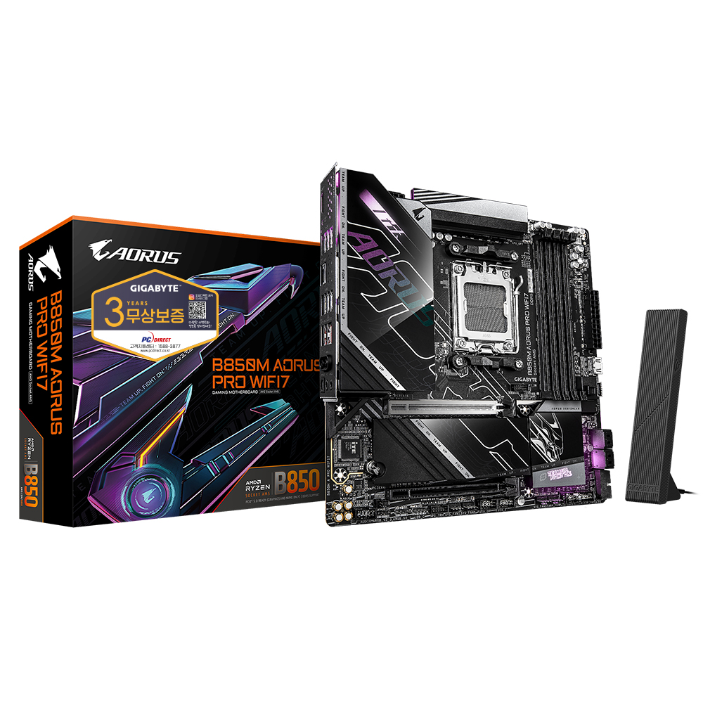 GIGABYTE B850M AORUS PRO WIFI7 피씨디렉트
