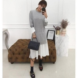 오노마 ONM 화이트치마루즈핏 세련미 롱면원피스 여자예쁜원피스 12074948_이미지