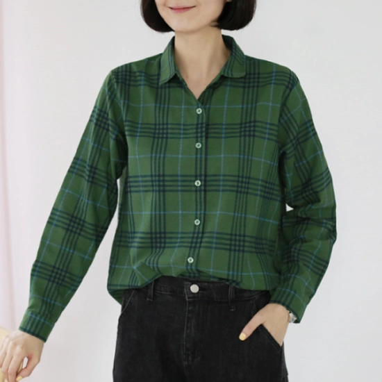 웬디즈갤러리 리버 체크 셔츠 KSH105_이미지