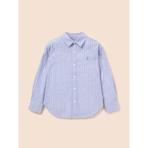 빈폴키즈 Essential 클래식 리넨 멀티 스트라이프 셔츠 (BI6364UE1V)_이미지