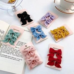  유이 어린이 예쁜 리본 헤어 악세사리 헤어핀 머리핀-WCA2036