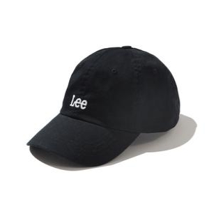 LEE 스몰 트위치로고 코튼 커브 볼캡 B1 LE2501CA01 BK_이미지