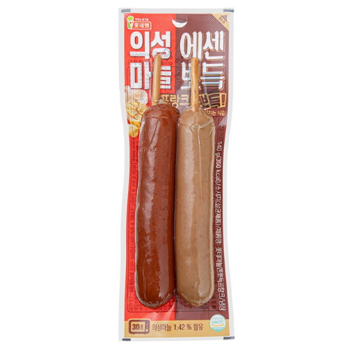 롯데웰푸드 롯데햄 의성마늘 에센뽀득 프랑크 소시지 140g이미지입니다. 누르면 해당 게시물로 새창이동합니다.
