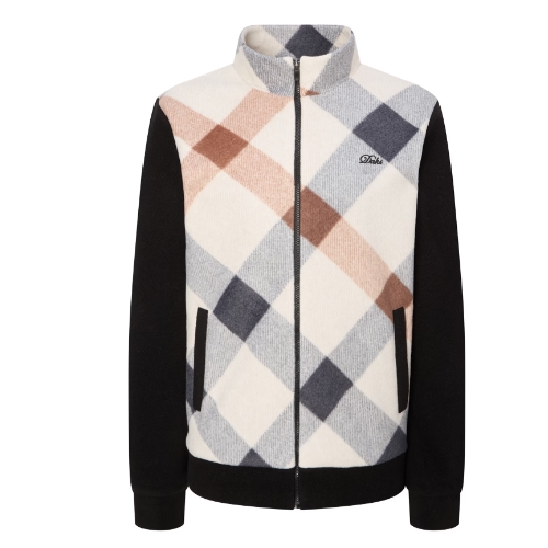 닥스골프 체크 집업 플리스 WNTS4D904BK_이미지