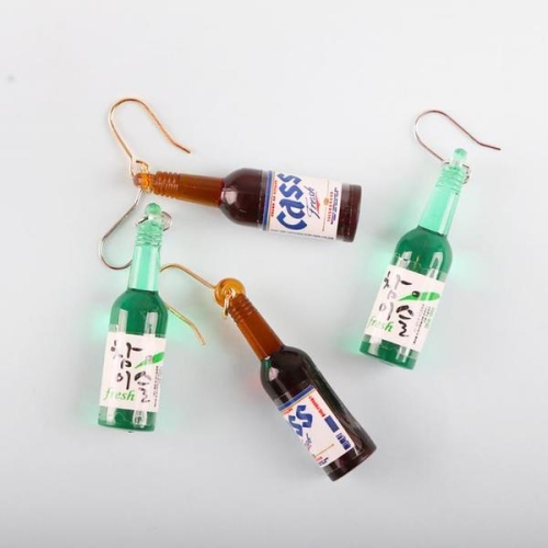 셀러허브 소주 맥주 인싸 귀걸이 참이슬 카스 술자리인싸템 웃긴 쓸데없는선물 특이한 S14327246_이미지