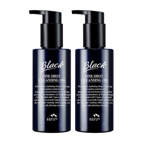  꽃을든남자 블랙 원샷 클렌징오일 150ml [2개]