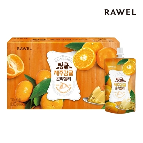 로엘 곤약젤리 제주감귤 1박스 130g x 10팩 10개_이미지