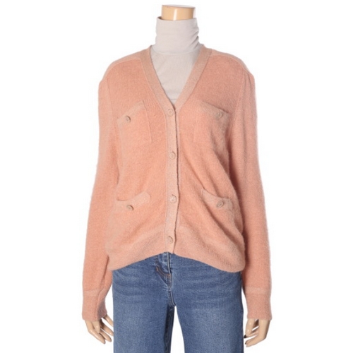 쥬크 아웃포켓 울 니트 숏 가디건 Z214KSL101_이미지