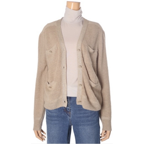 쥬크 아웃포켓 울 니트 숏 가디건 Z214KSL101_이미지