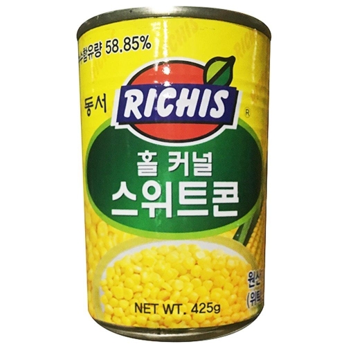 동서식품 리치스 홀 커널 스위트콘 425g (8개)