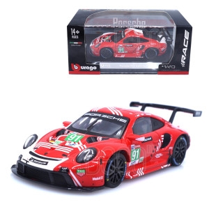 브라고 143 포르쉐 911 RSR LM2020 레드 하드케이스 미니카 다이캐스트