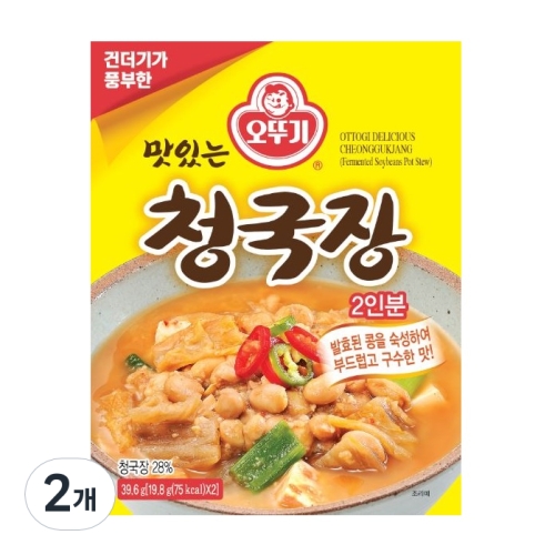 오뚜기 맛있는 청국장 39.6g (2개)_이미지