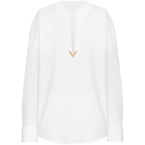 발렌티노 여성 VLOGO BLOUSE 5B3AE9L65A6001_이미지