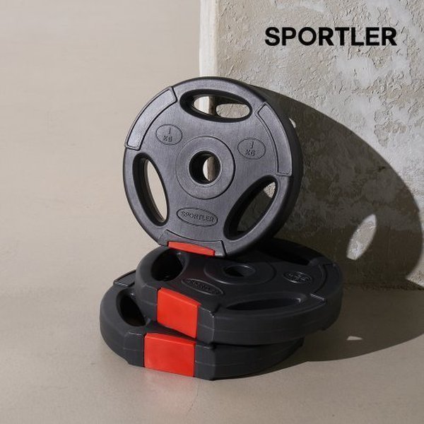 스포틀러 바벨 블랙 경량원판