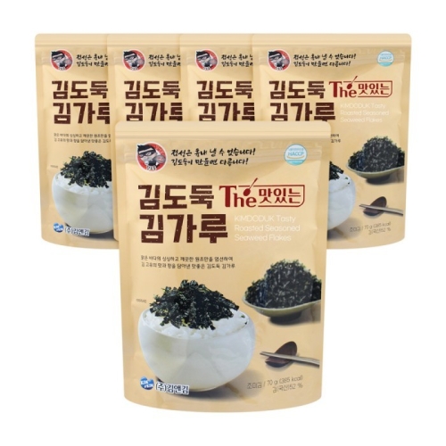김앤김 장윤정 더 맛있는 김도둑 김가루 70g (5개)