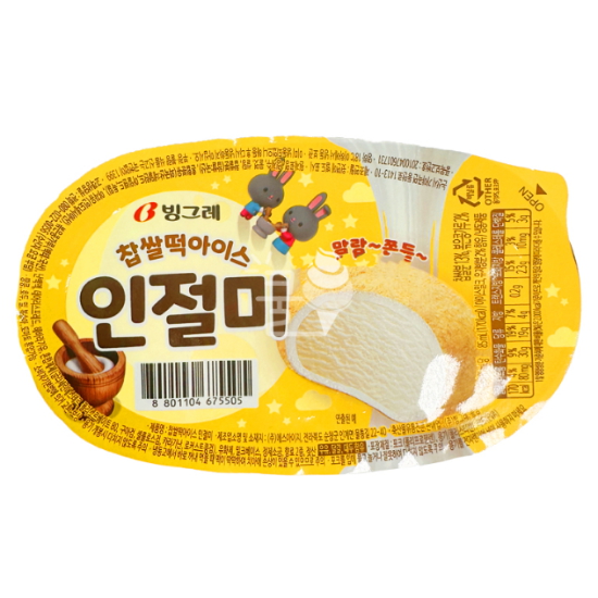 빙그레 찹쌀떡 아이스 인절미 85ml (24개)