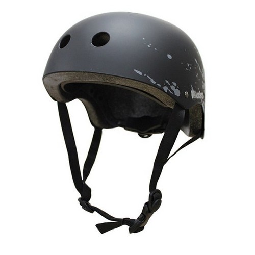 스케이트보드 헬멧 블랙화이트 WH90