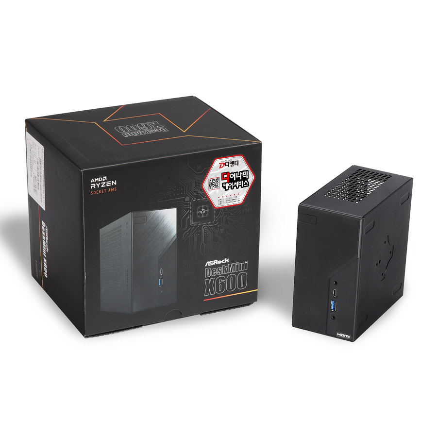 ASRock DeskMini X600 8600G 120W M.2 디앤디컴