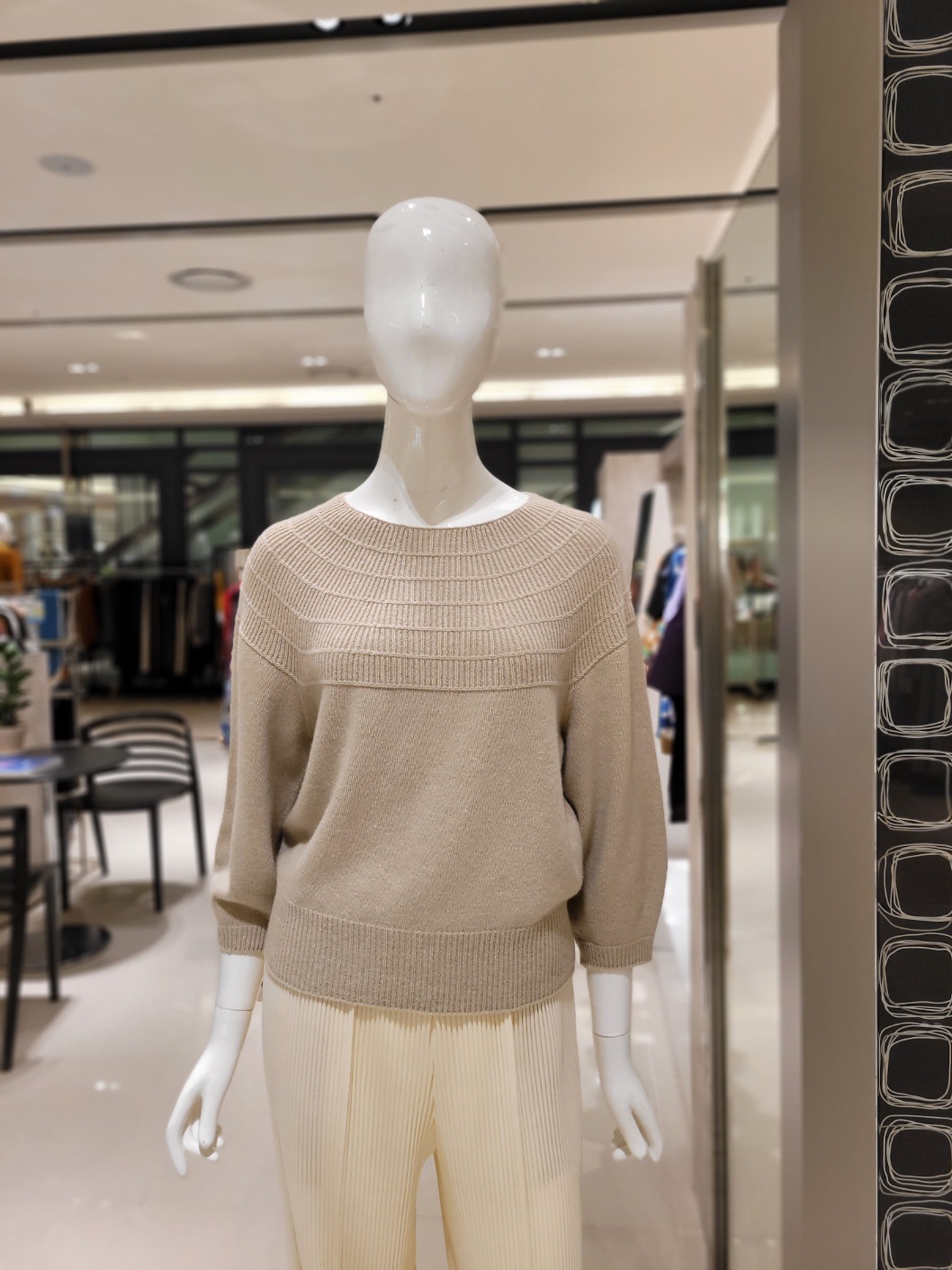 요이츠 변형 조직 캐시니트 YH09KKN50_이미지