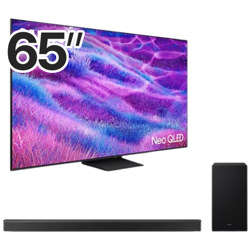삼성전자 네오QLED KQ65QNF80AFXKR (스탠드+사운드바, HW-B650D)_이미지