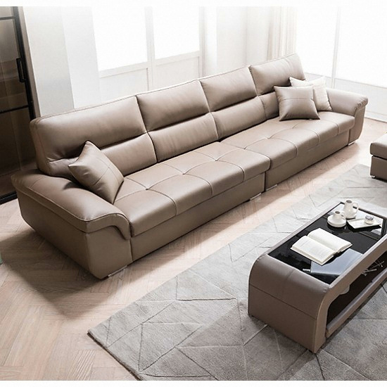 까로네까사 로렌스 천연가죽 소파 6인용 (스툴포함)_이미지