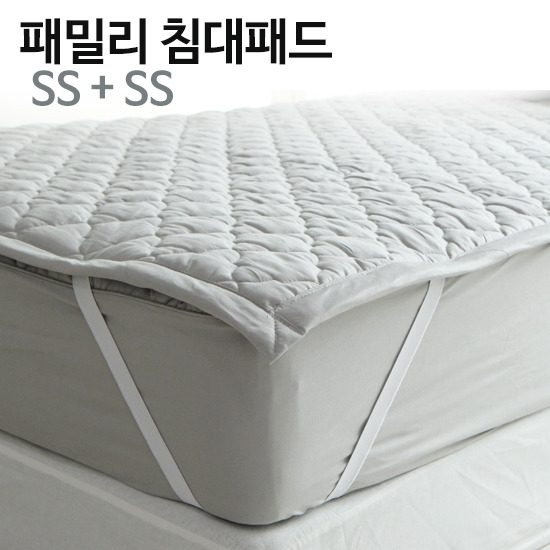 미담 바숨 순면누빔 고정밴딩 패밀리 침대패드 (슈퍼싱글 SS+슈퍼싱글 SS)