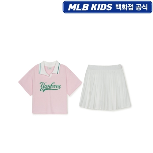 MLB MLB키즈 바시티 여아 티셔츠 세트 (7FS1V0653-50PKL)