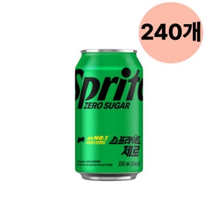 코카콜라음료 스프라이트 제로 350ml (240개)_이미지