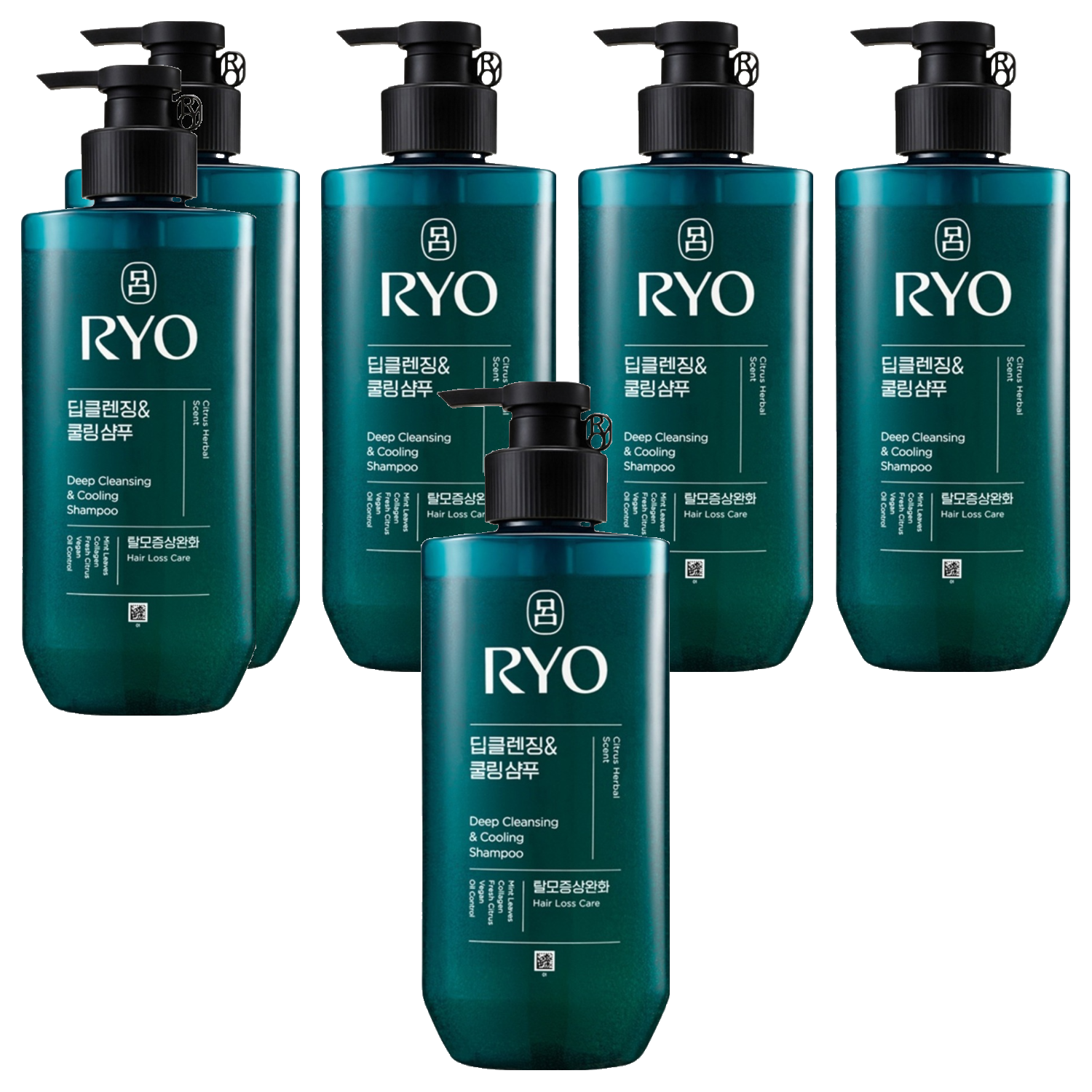 려 청아 딥클렌징&쿨링 샴푸 480ml (6개)_이미지