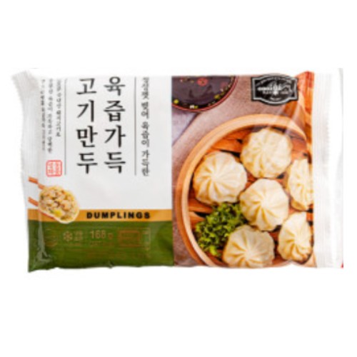 쿠즈락앳홈 육즙가득 고기만두 168g (24개)_이미지