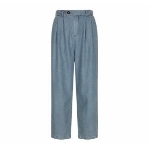 레코브 뒷밴딩 데님 투턱 와이드 팬츠 LC31C7DP530X