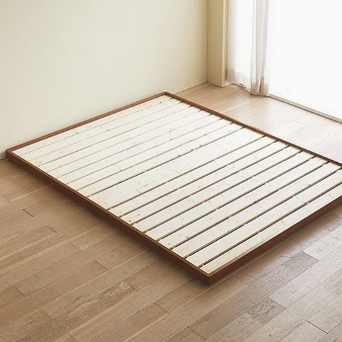 BIF보루네오 앳홈 엣지 원목 저상형 침대 Q (매트별도)_이미지