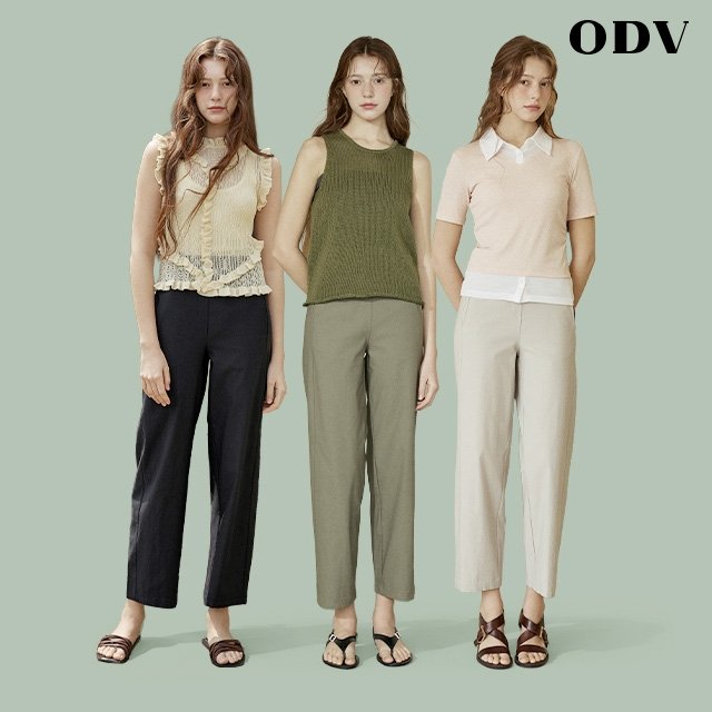  ODV 여성 인견 배럴핏 팬츠 3종