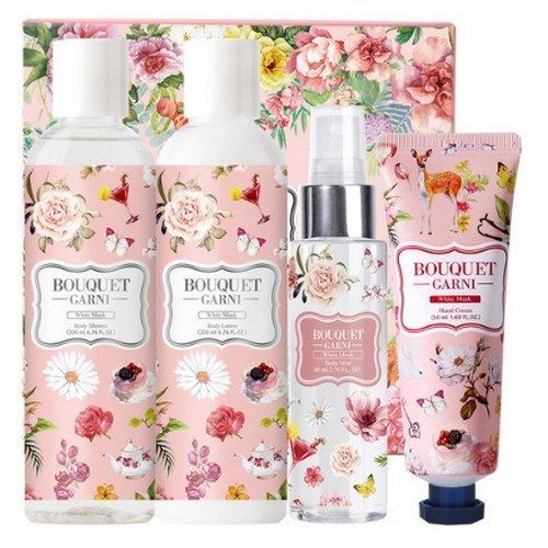 부케가르니 화이트머스크 바디 4종 기프트세트