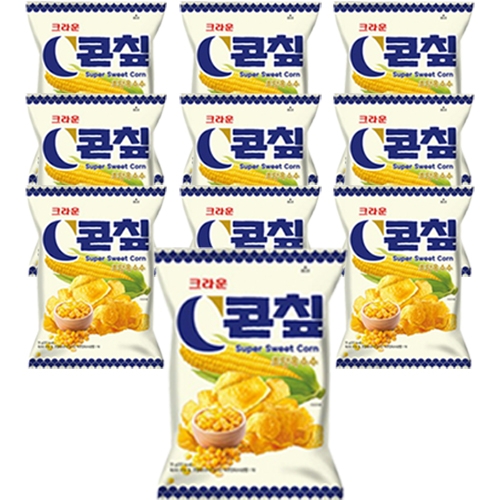 크라운제과 콘칲 초당옥수수 70g (10개)