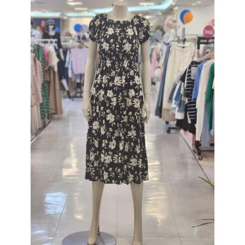 동광인터내셔날 스위트숲 세이브존07 오프숄더 프린트 롱 원피스 OB5OPTG 33967868